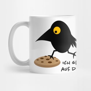 Funny raven and cookie Mug